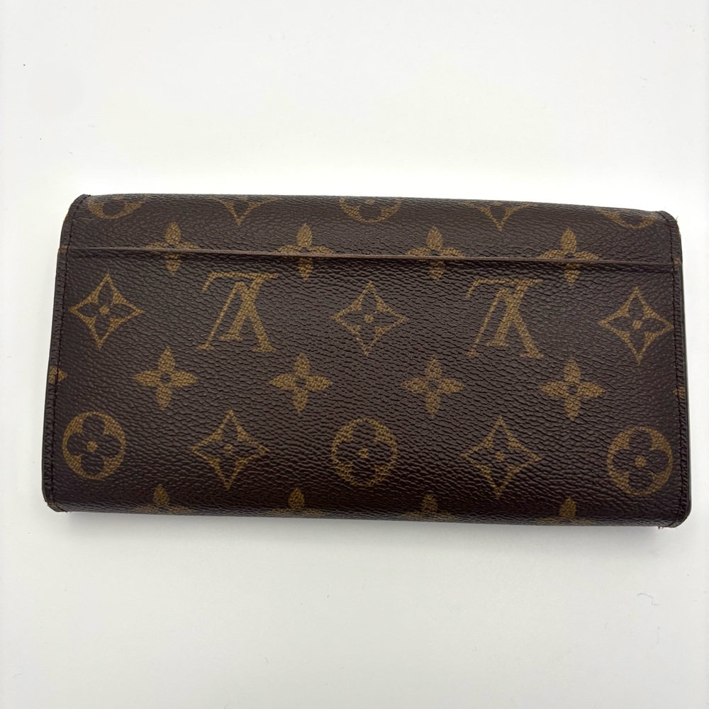 Louis Vuitton Brown Monogram Leather Wallet - Picture 2 of 12